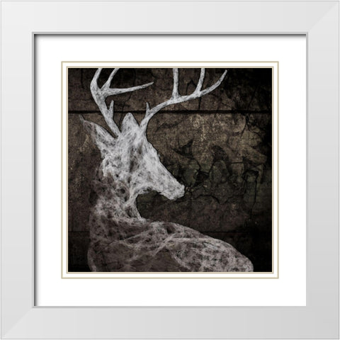 Wild One II White Modern Wood Framed Art Print with Double Matting by Smith, Karen