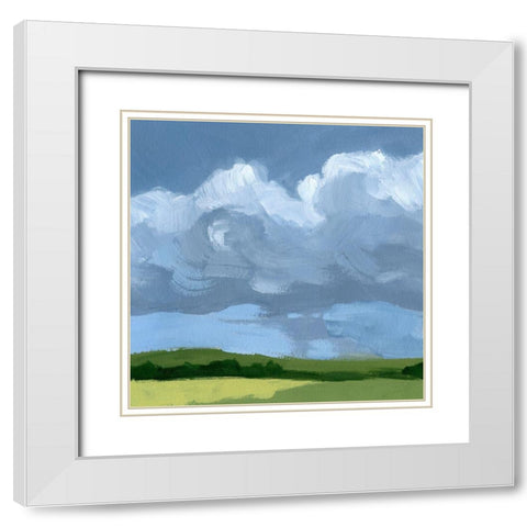 Lush Terrain VI White Modern Wood Framed Art Print with Double Matting by Barnes, Victoria