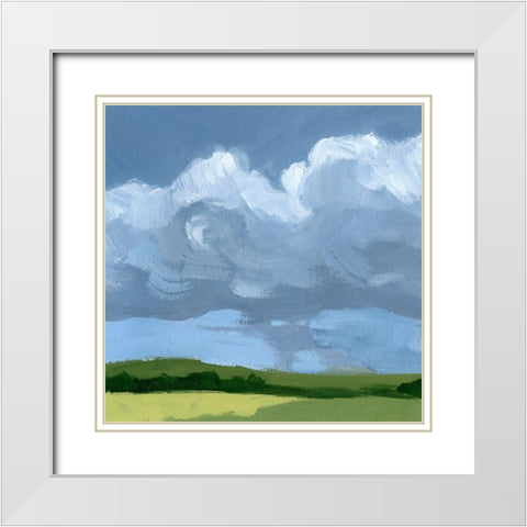 Lush Terrain VI White Modern Wood Framed Art Print with Double Matting by Barnes, Victoria