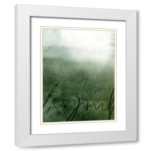 Deep Sea Scribble I White Modern Wood Framed Art Print with Double Matting by Caroline, Emma