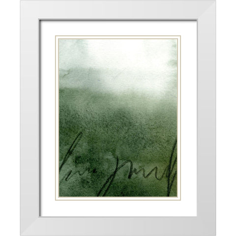 Deep Sea Scribble I White Modern Wood Framed Art Print with Double Matting by Caroline, Emma