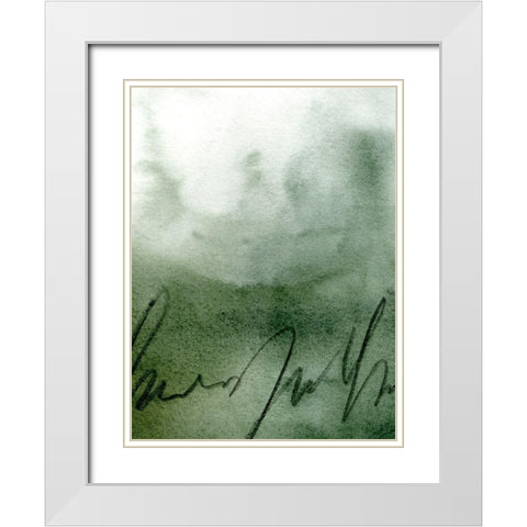 Deep Sea Scribble II White Modern Wood Framed Art Print with Double Matting by Caroline, Emma