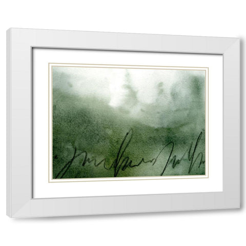 Deep Sea Scribble III White Modern Wood Framed Art Print with Double Matting by Caroline, Emma