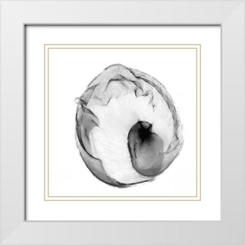 Veiled Illusions I White Modern Wood Framed Art Print with Double Matting by Curinga, Kim