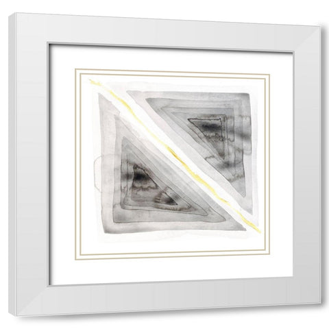 Ultimate Grey Cuts II White Modern Wood Framed Art Print with Double Matting by Sparler, Erin