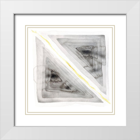Ultimate Grey Cuts II White Modern Wood Framed Art Print with Double Matting by Sparler, Erin