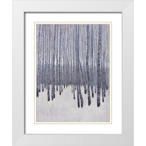 Bare Trees in Winter I White Modern Wood Framed Art Print with Double Matting by OToole, Tim
