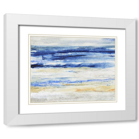 Choppy Seas II White Modern Wood Framed Art Print with Double Matting by OToole, Tim