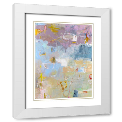 Whilst I White Modern Wood Framed Art Print with Double Matting by Jachimiec, Sue