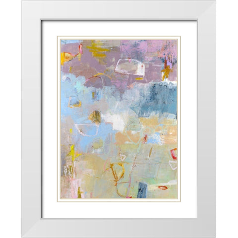 Whilst I White Modern Wood Framed Art Print with Double Matting by Jachimiec, Sue