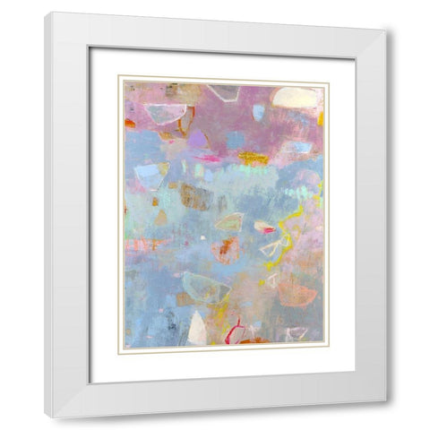 Whilst II White Modern Wood Framed Art Print with Double Matting by Jachimiec, Sue