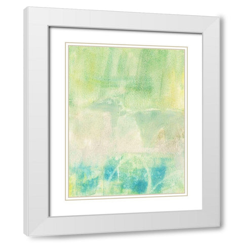 Serus I White Modern Wood Framed Art Print with Double Matting by Jachimiec, Sue