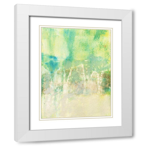 Serus II White Modern Wood Framed Art Print with Double Matting by Jachimiec, Sue
