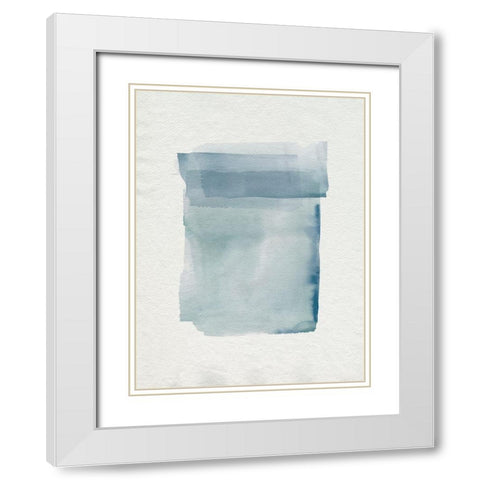 Watercolor Lens I White Modern Wood Framed Art Print with Double Matting by Parker, Jennifer Paxton