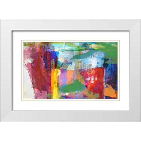 Adventure 22 White Modern Wood Framed Art Print with Double Matting by Jasper, Sisa