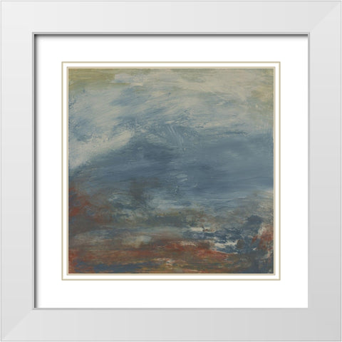Haze I White Modern Wood Framed Art Print with Double Matting by Gordon, Sharon