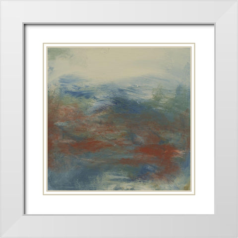 Haze II White Modern Wood Framed Art Print with Double Matting by Gordon, Sharon