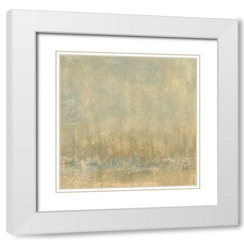 Across the Bay II White Modern Wood Framed Art Print with Double Matting by Gordon, Sharon