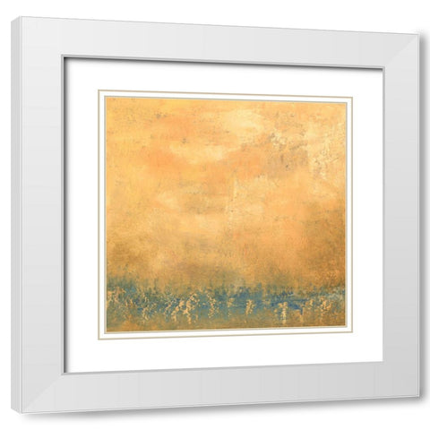 Across the Bay III White Modern Wood Framed Art Print with Double Matting by Gordon, Sharon