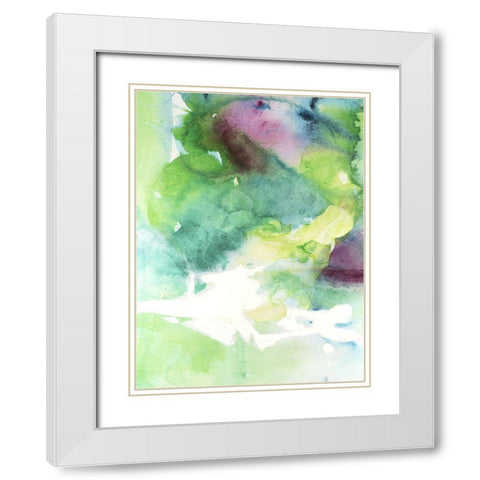 Rising Above IV White Modern Wood Framed Art Print with Double Matting by Combs, Joyce