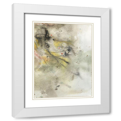 Soft Inspiration II White Modern Wood Framed Art Print with Double Matting by Combs, Joyce