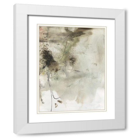 Soft Inspiration IV White Modern Wood Framed Art Print with Double Matting by Combs, Joyce