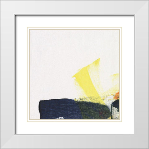 Evolution I White Modern Wood Framed Art Print with Double Matting by Combs, Joyce