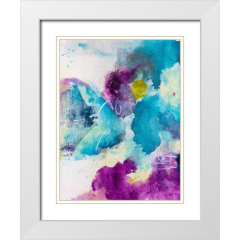 Dreaming I White Modern Wood Framed Art Print with Double Matting by Combs, Joyce