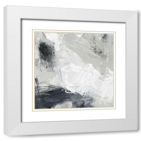 Muddled Neutrals V White Modern Wood Framed Art Print with Double Matting by Parker, Jennifer Paxton