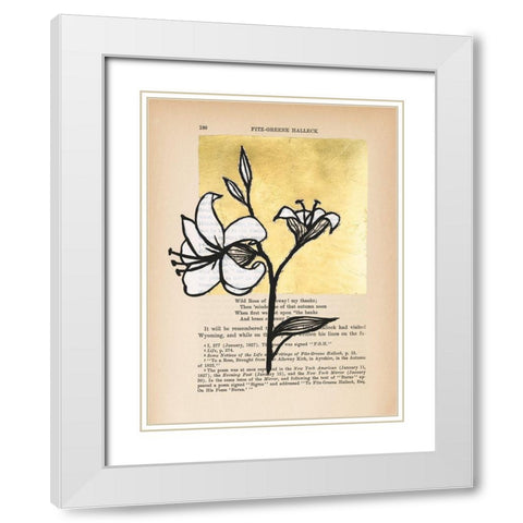 Floral Diary IV White Modern Wood Framed Art Print with Double Matting by Lam, Vanna