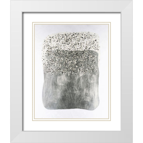 Neoprene I White Modern Wood Framed Art Print with Double Matting by Lam, Vanna