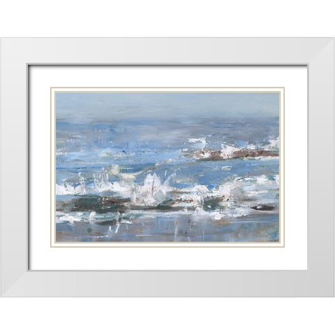Overcast Tides II White Modern Wood Framed Art Print with Double Matting by Harper, Ethan