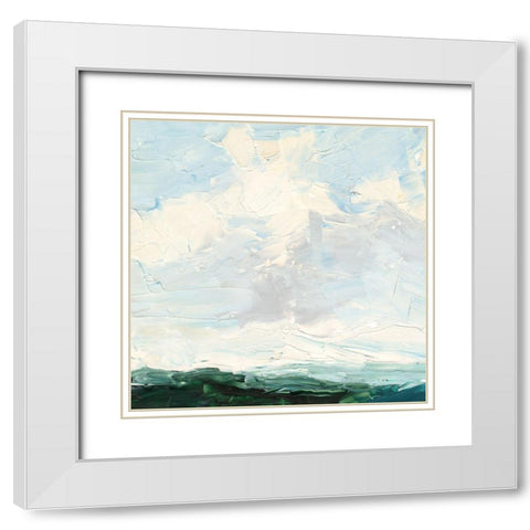 Lost in the Clouds I White Modern Wood Framed Art Print with Double Matting by Harper, Ethan