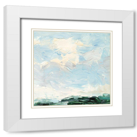 Lost in the Clouds II White Modern Wood Framed Art Print with Double Matting by Harper, Ethan