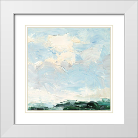 Lost in the Clouds II White Modern Wood Framed Art Print with Double Matting by Harper, Ethan