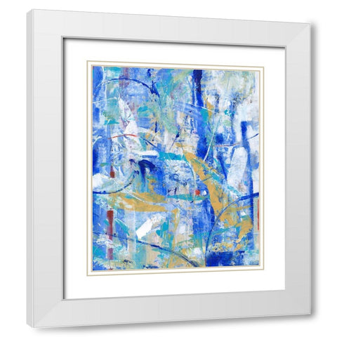 New Spin II White Modern Wood Framed Art Print with Double Matting by OToole, Tim
