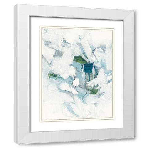 Ice Cavern III White Modern Wood Framed Art Print with Double Matting by Vess, June Erica