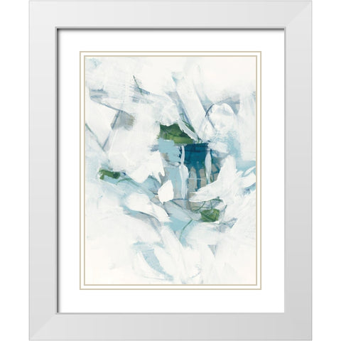 Ice Cavern III White Modern Wood Framed Art Print with Double Matting by Vess, June Erica
