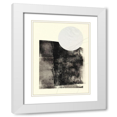 Black And White Roller II White Modern Wood Framed Art Print with Double Matting by Green, Jacob