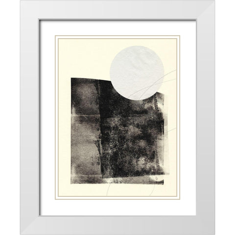 Black And White Roller II White Modern Wood Framed Art Print with Double Matting by Green, Jacob