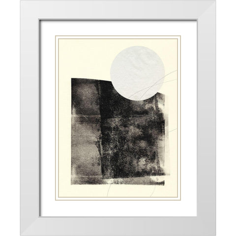 Black And White Roller II White Modern Wood Framed Art Print with Double Matting by Green, Jacob