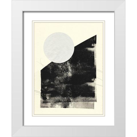 Black And White Roller III White Modern Wood Framed Art Print with Double Matting by Green, Jacob