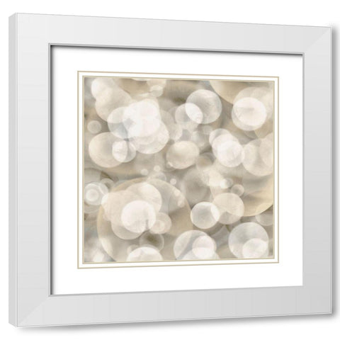 Dream Lights I White Modern Wood Framed Art Print with Double Matting by Saunders, Alonzo
