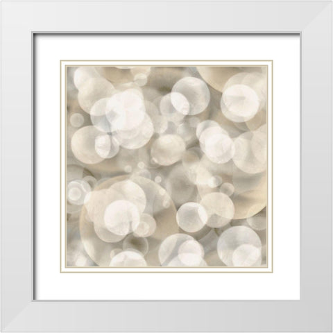 Dream Lights I White Modern Wood Framed Art Print with Double Matting by Saunders, Alonzo