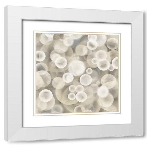 Dream Lights II White Modern Wood Framed Art Print with Double Matting by Saunders, Alonzo