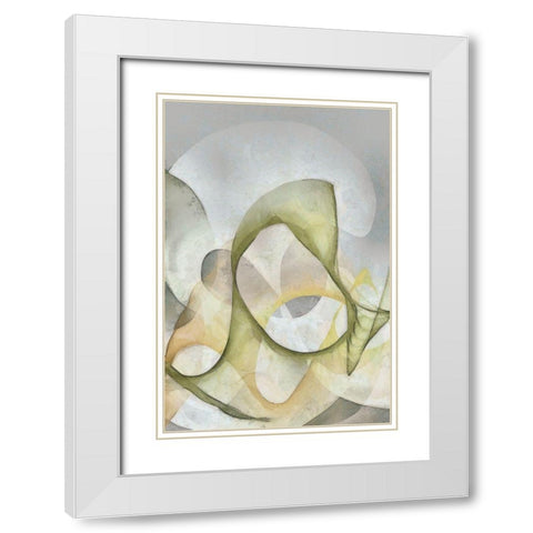 Excursion II White Modern Wood Framed Art Print with Double Matting by Saunders, Alonzo