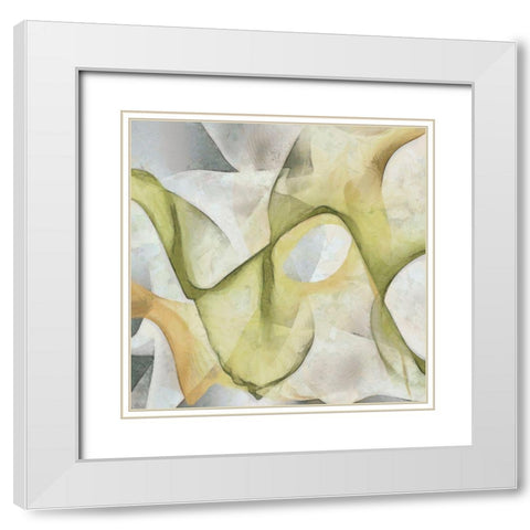 Excursion IV White Modern Wood Framed Art Print with Double Matting by Saunders, Alonzo