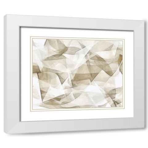 Mindfulness II White Modern Wood Framed Art Print with Double Matting by Saunders, Alonzo