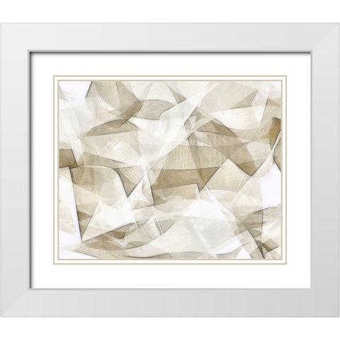 Mindfulness II White Modern Wood Framed Art Print with Double Matting by Saunders, Alonzo