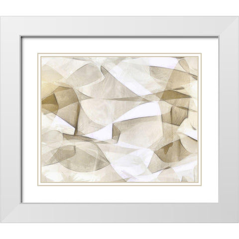 Mindfulness III White Modern Wood Framed Art Print with Double Matting by Saunders, Alonzo